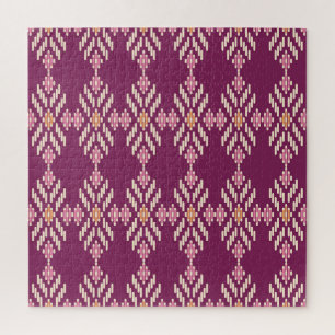 Südostasien: Retro Aborigine-Muster Puzzle