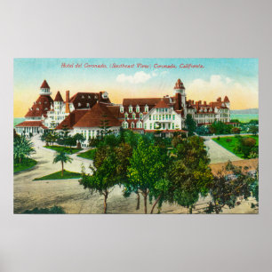 Südostblick des Hotels del Coronado Poster
