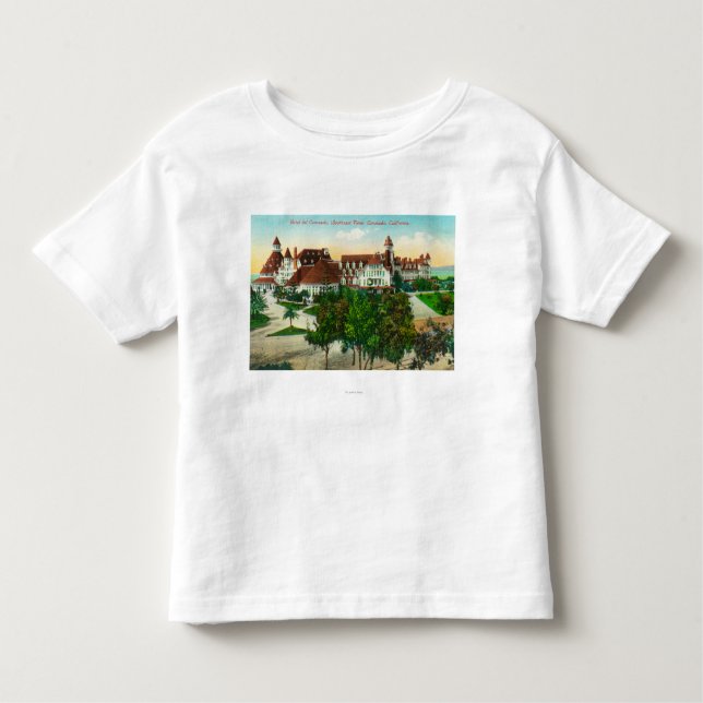 Südöstliche Ansicht des Hotel del Coronado Kleinkind T-shirt (Vorderseite)