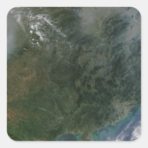 Südostliche China Quadratischer Aufkleber