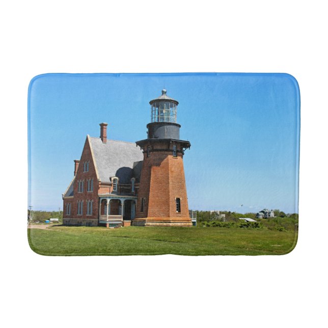 Südöstliches Leuchtturm, Block Island RI Bath Mat Badematte (Vorderseite)