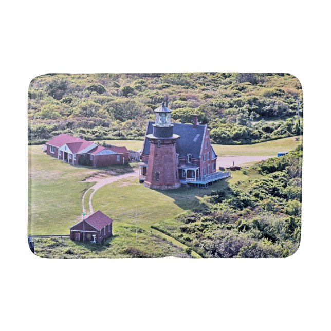 Südöstliches Leuchtturm, Block Island RI Bath Mat Badematte (Vorderseite)