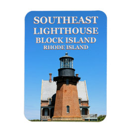 Südöstliches Leuchtturm, Block Island RI Flexi-Mag Magnet