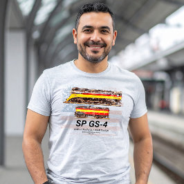 Südpazifik GS-4 Daylight Locomotive Profil T-Shirt