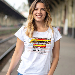 Südpazifik GS-4 Daylight Locomotive Profil T-Shirt