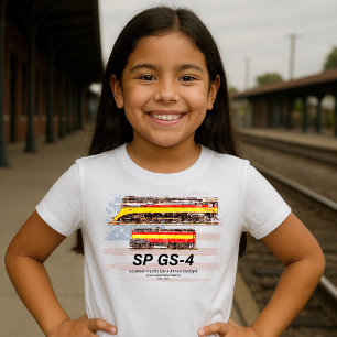 Südpazifik GS-4 Daylight Locomotive Profil T-Shirt