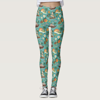 Südpazifik-Kreuzfahrt Insel-Abenteuer-Design Leggings