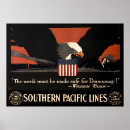 Südpazifik Lines American War Railposter Poster