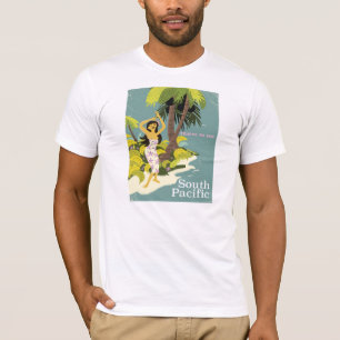Südpazifik Vintage Reiseplakat T-Shirt