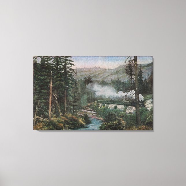 Südpazifikbahn Leinwanddruck (Vorderseite)