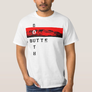 Südrotes weißes Shirt des butte-"O"