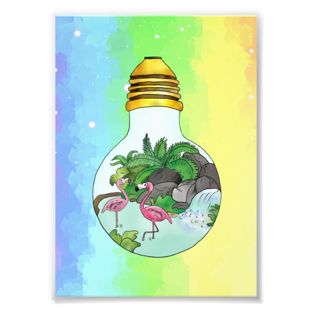 Südsee im Glas  Fotodruck (Vorne)