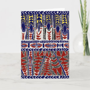 Südsee Samoa Batik Karte