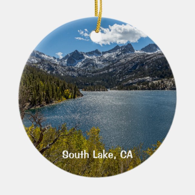 Südsee, Sierra Nevada Mts, Kalifornien Keramik Ornament (Vorne)