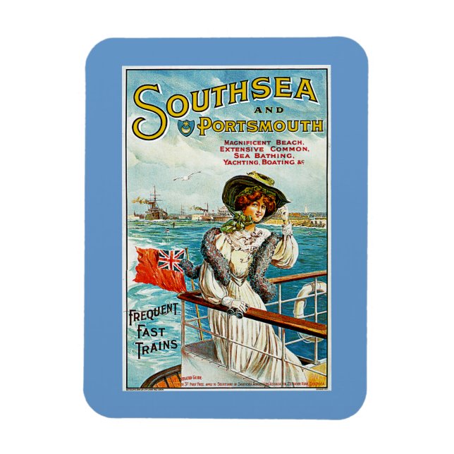 Südsee und Portsmouth Magnet (Vertikal)