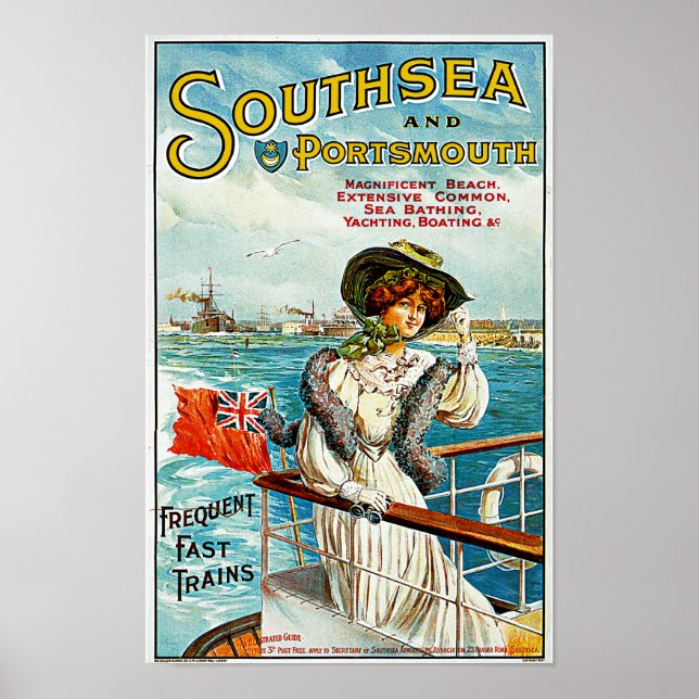 Südsee und Portsmouth Poster (Vorne)