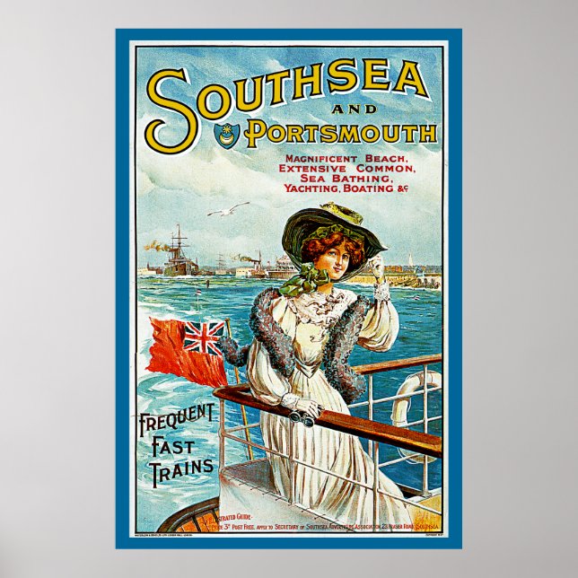 Südsee und Portsmouth Poster (Vorne)