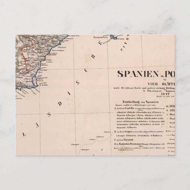 Südspanien Postkarte (Vorderseite)