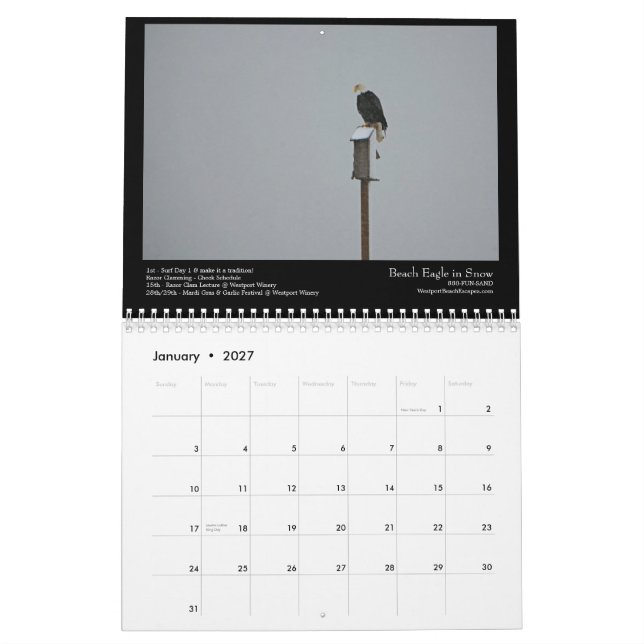 Südstrand landschaftliches 2012 kalender (Jan 2027)