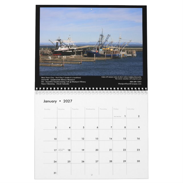 Südstrand landschaftliches 2013 kalender (Jan 2027)