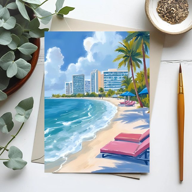Südstrand Miami Florida Postkarte (Von Creator hochgeladen)