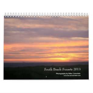 Südstrand-Sonnenuntergänge mit Kalender
