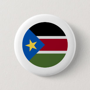 Südsudan-Flagge Button