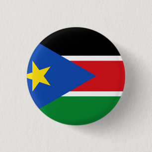 Südsudan-Flagge Button