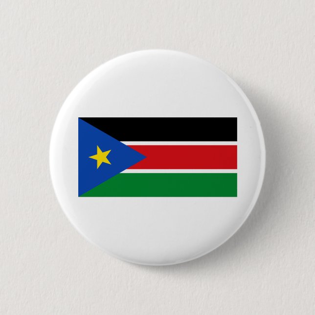 Südsudan-Flagge Button (Vorderseite)