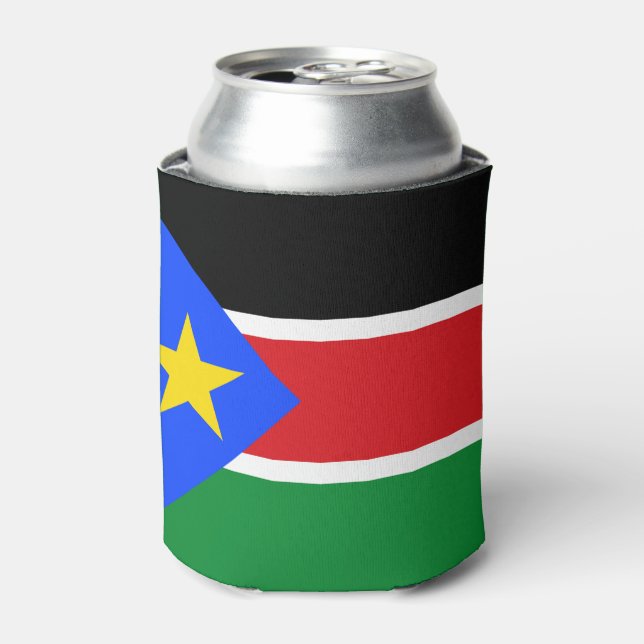 Südsudan-Flagge Dosenkühler (Kanne Vorderseite)