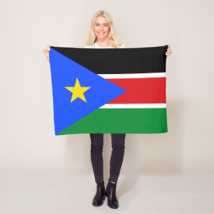 Südsudan-Flagge Fleecedecke
