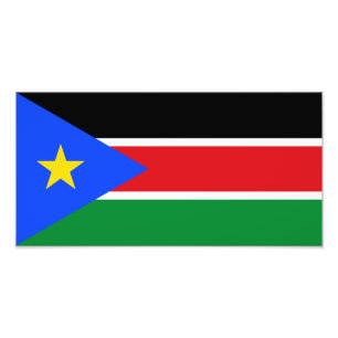 Südsudan-Flagge Fotodruck