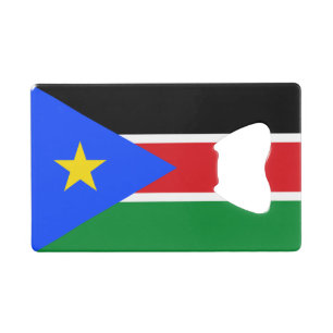 Südsudan-Flagge Geldbeutel Flaschenöffner