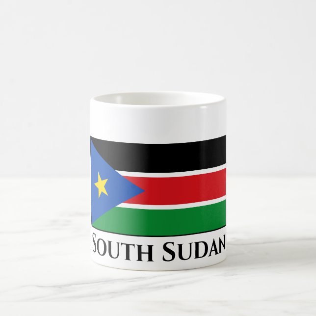 Südsudan-Flagge Kaffeetasse (Mittel)