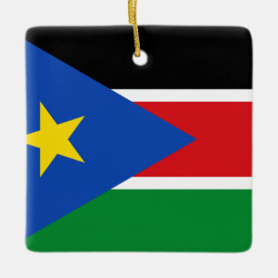 Südsudan-Flagge Keramikornament