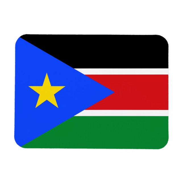 Südsudan-Flagge Magnet (Horizontal)