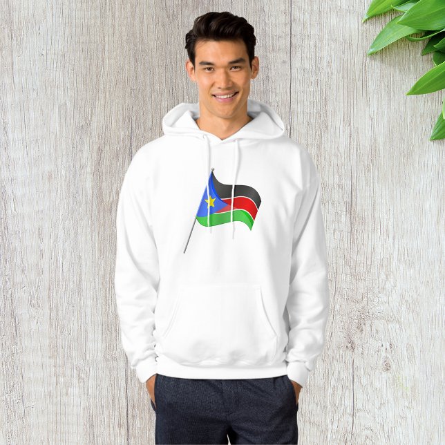 Südsudan-Flagge Mens Hoodie (Von Creator hochgeladen)