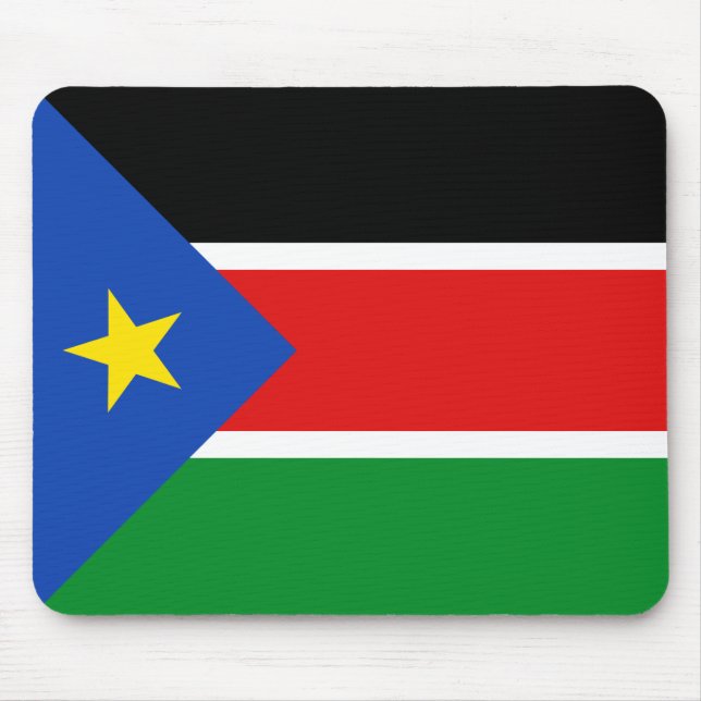 Südsudan-Flagge Mousepad (Vorne)
