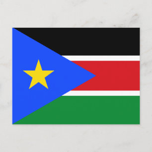 Südsudan-Flagge Postkarte