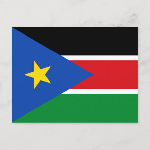 Südsudan-Flagge Postkarte