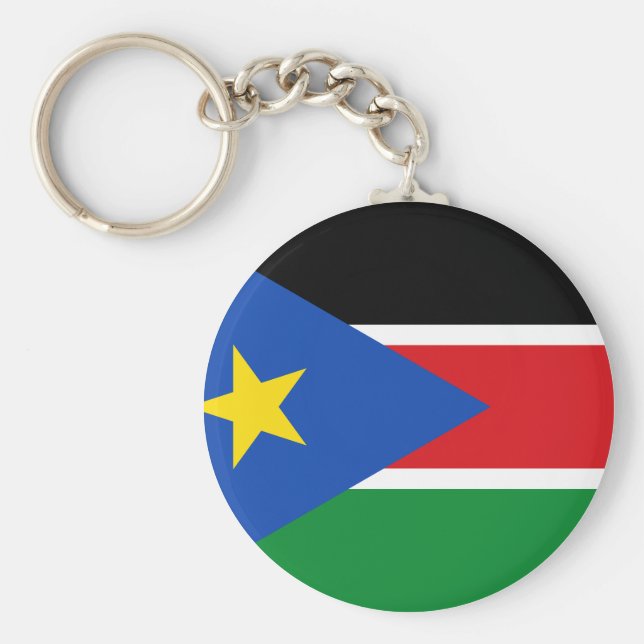 Südsudan-Flagge Schlüsselanhänger (Vorne)