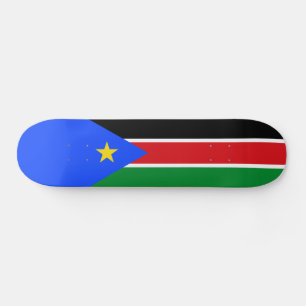 Südsudan-Flagge Skateboard