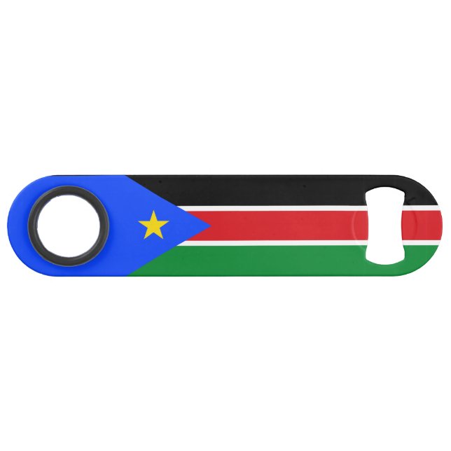 Südsudan-Flagge Speed Flaschenöffner (Vorderseite (Horizontal))
