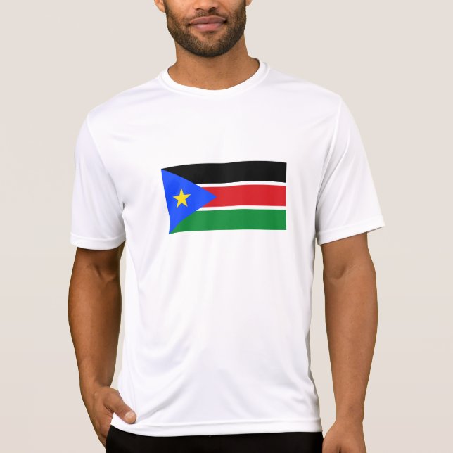 Südsudan-Flagge T-Shirt (Vorderseite)