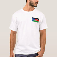 Südsudan-Flagge und Karten-T - Shirt