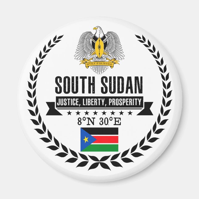 Südsudan Magnet (Vorne)