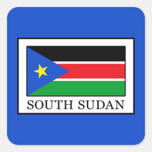 Südsudan Quadratischer Aufkleber