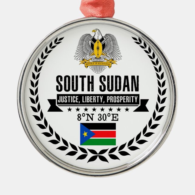 Südsudan Silbernes Ornament (Vorne)
