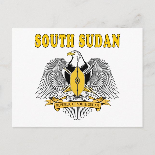 Südsudan-Wappen Postkarte (Vorderseite)