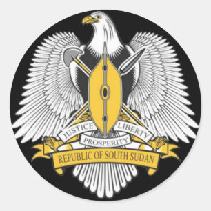 Südsudan-Wappen Runder Aufkleber